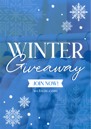 Winter Snowfall Giveaway Poster Image Preview