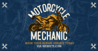 Retro Motorcycle Mechanic Facebook ad Image Preview