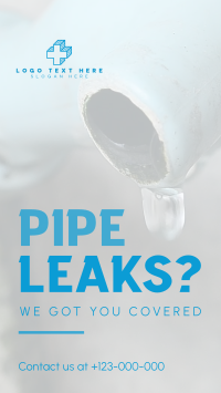 Leaky Pipes Facebook Story Design