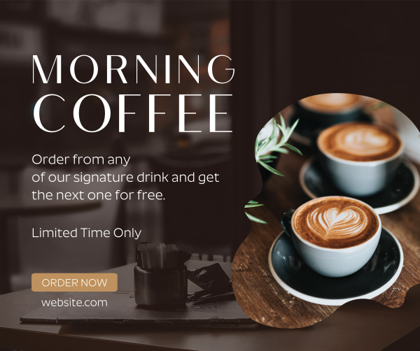 Early Morning Coffee Facebook Post Design Image Preview