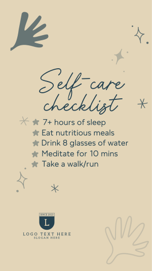 Self care checklist Instagram story Image Preview