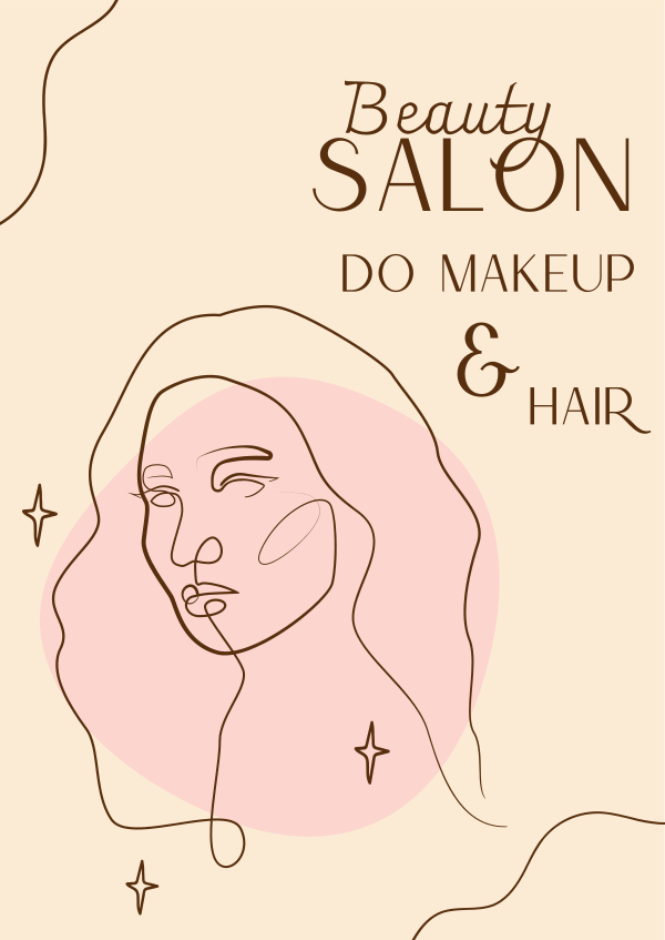 Beauty Salon Branding Poster Design Image Preview