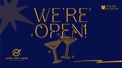 Sparkly Bar Opening Facebook event cover Image Preview