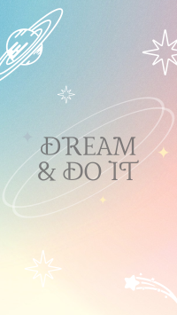 Dream It Facebook Story Design