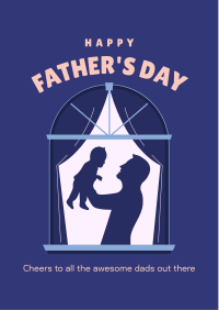 Father & Child Window Flyer Image Preview