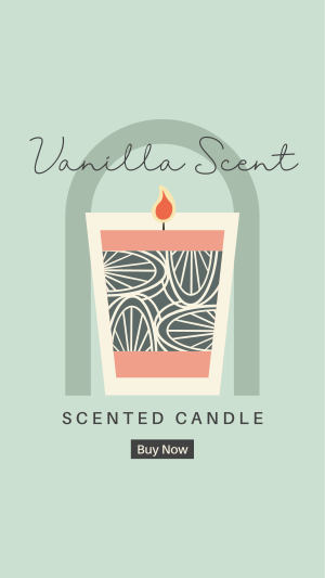 Illustrated Scented Candle Instagram story Image Preview