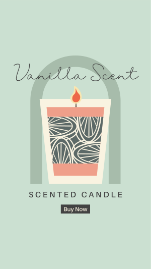 Illustrated Scented Candle Instagram story