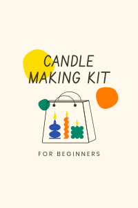 Candle Making Kit Pinterest Pin Design