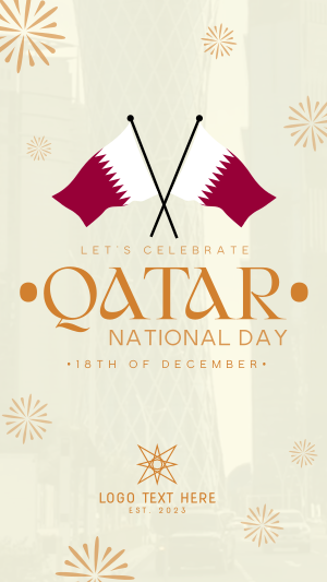 Qatar Independence Day Instagram Reel Image Preview