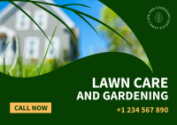 Lawn and Gardening Service Postcard Image Preview