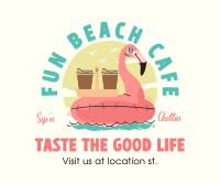 Beachside Cafe Facebook Post Design