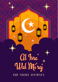 Al Isra wal Mi'raj Greeting Flyer Image Preview