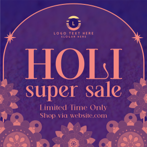 Holi Sale Patterns Instagram post Image Preview