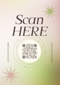 Feminine QR Booking Poster Design