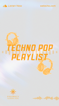 Techno Pop Music Facebook story Image Preview