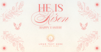 Rustic Easter Sunday Facebook ad Image Preview