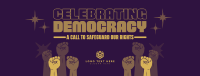 International Day of Democracy Facebook Cover Design