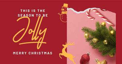 Jolly Christmas Facebook ad Image Preview
