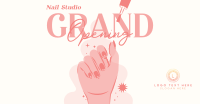 Nail Salon Opening Facebook Ad Design