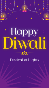 Celebration of Diwali Facebook Story Design