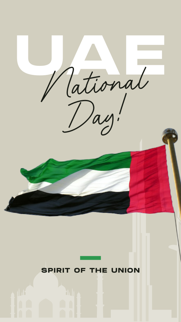 UAE National Flag Instagram Story Design Image Preview