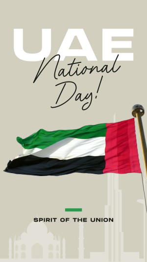 UAE National Flag Instagram story Image Preview