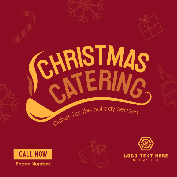 Christmas Catering Instagram Post Design Image Preview