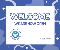 Welcome Now Open Facebook post Image Preview