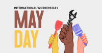 Celebrate Our Heroes on May Day Facebook Ad Design