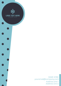 Retro Circle Letterhead Preview