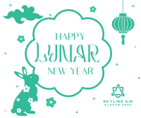 Lunar New Year Rabbit Facebook post Image Preview