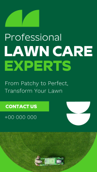 Expert Lawn Care Professional Instagram Reel Design