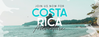Welcome To Costa Rica Facebook Cover Design