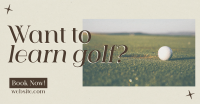 Sophisticated Golf Tournament Facebook Ad Design