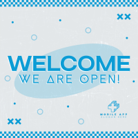 Neon Welcome Instagram post Image Preview