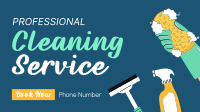 Professional Cleaner Facebook Event Cover Design