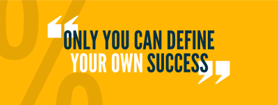 Define Your Success Facebook cover Image Preview