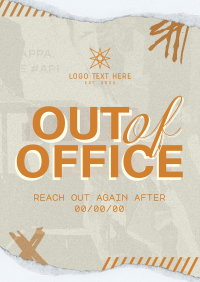 Grunge Out Of Office Poster Preview