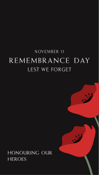 Remembrance Day Instagram Story Design