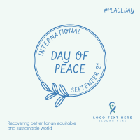 Day Of Peace Badge Instagram post Image Preview