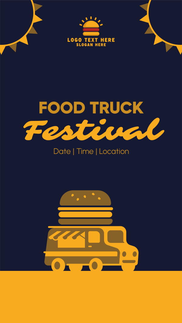 Festive Food Truck Instagram Story Design Image Preview