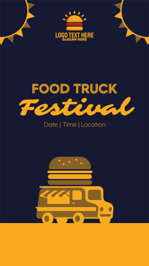 Festive Food Truck Instagram story
