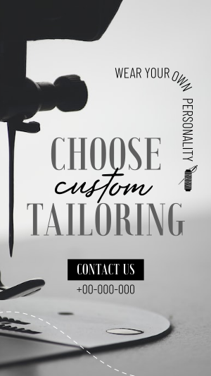 Choose Custom Tailoring Facebook story Image Preview