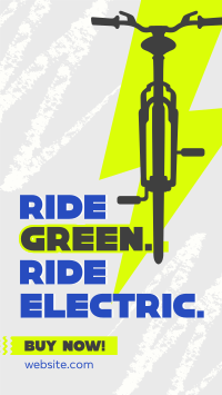 Green Ride E-bike Instagram story Image Preview