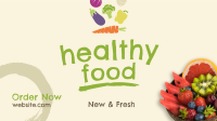 Fresh Healthy Foods Facebook Event Cover Design