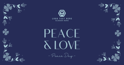 Floral Peace Day Facebook ad Image Preview