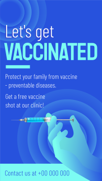 Let's Get Vaccinated Facebook story Image Preview