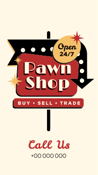 Pawn Shop Sign Facebook story Image Preview