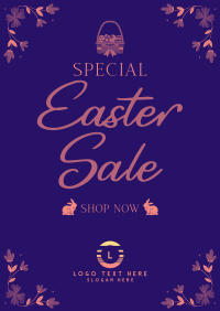 Easter Bunny Sale Poster Image Preview