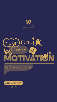 Daily Motivational Podcast Instagram Reel Image Preview